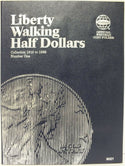 Walking Liberty Half Dollar 1916 to 1936 Set - Coin Folder 9021 Whitman Album