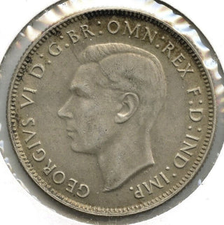 1944 Australia Silver Coin - One Florin - King George VI - A376