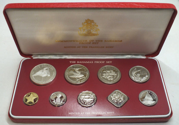 1983 Bahamas Proof Coin Set OGP Franklin Mint - A428