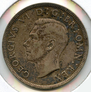 1943 Great Britain Silver Coin - Half Crown - King George VI - CA80