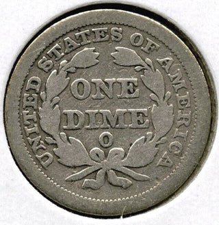 1853-O Seated Liberty Silver Dime - Arrows - New Orleans Mint - G288