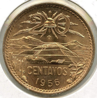 1956 Mexico Coin 20 Centavos - Estados Unidos Mexicanos - C85