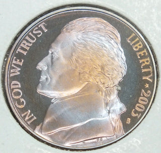 2003-S Jefferson Nickel Proof Coin - Toning Toned - San Francisco Mint - C226