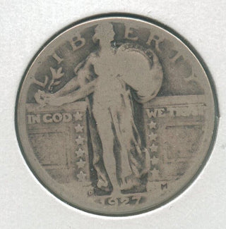1927-D Silver Standing Liberty Quarter 25c Denver Mint - KR72