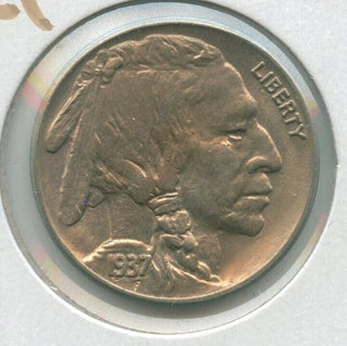 1937-S UNC Buffalo Nickel 5C San Francisco Mint - ER596