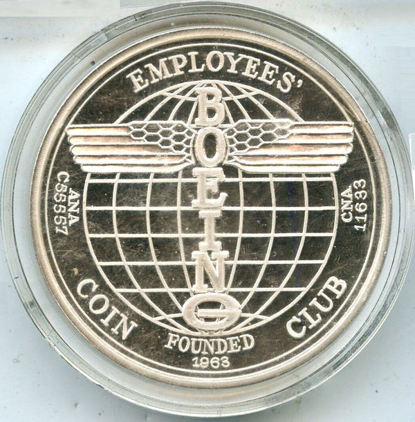 1994 Boeing Flying Boat 999 Silver 1.5 oz Medal - Employee Coin Club Round RC987