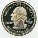 2007-S Utah State Washington Quarter Silver Proof Coin 25c - JN131