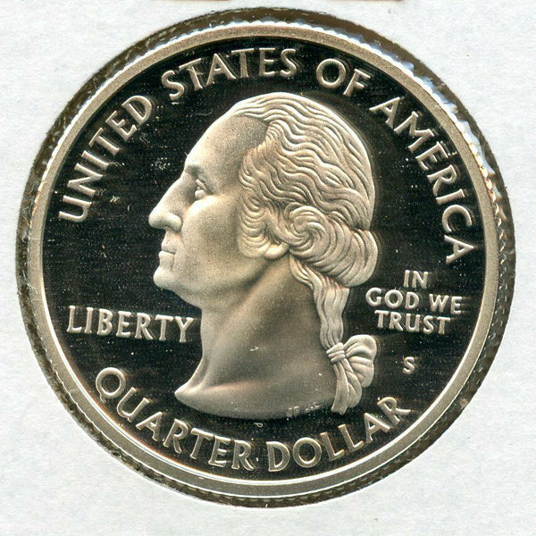 2007-S Utah State Washington Quarter Silver Proof Coin 25c - JN131