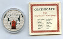 2012 Fiji Temple Gates Kori Agung Silver Proof $10 Coin - JN216