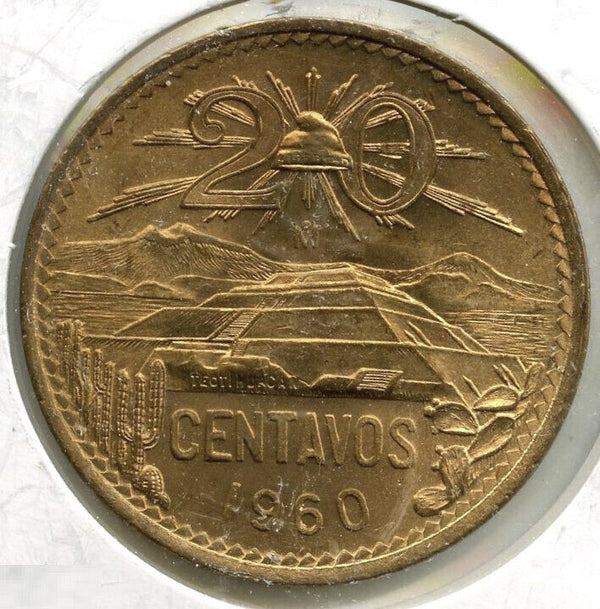 1960 Mexico Coin 20 Centavos - Estados Unidos Mexicanos - C88