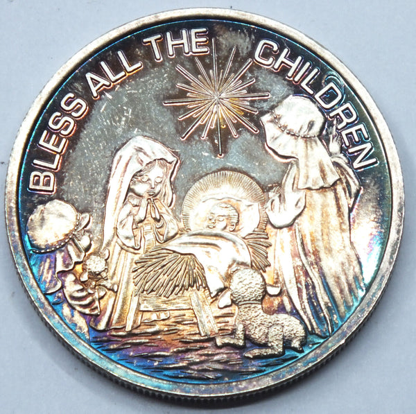 Baby Jesus 2006 Bless All the Children 999 Silver 1 oz Art Medal Round - CC845