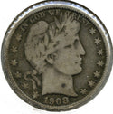1908 Barber Silver Half Dollar - Philadelphia Mint - A655