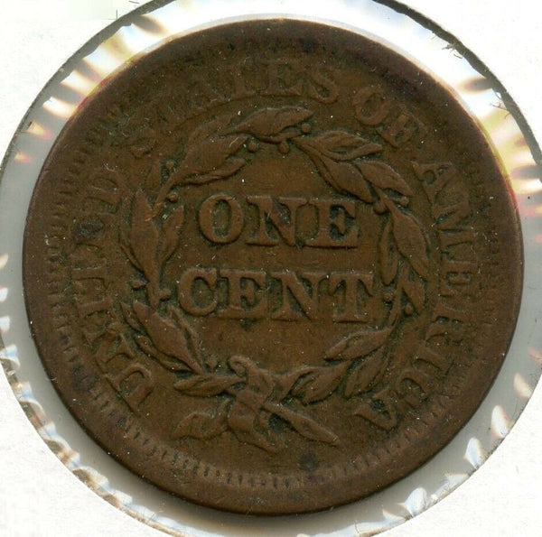 1854 Braided Hair Large Cent Penny - BX33