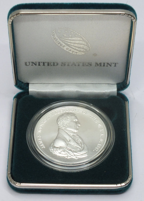 James Monroe 999 Silver 1 oz Presidential Medal Round United States Mint - B602