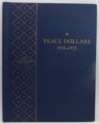 Whitman Vintage 9430 $1 Peace Silver Dollar 1921-1935 3 Page coin Album LH405