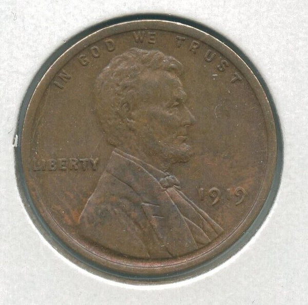 1919 P Lincoln Wheat Cent 1C Philadelphia Mint  - ER236