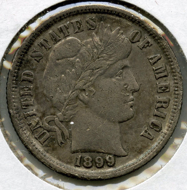 1899 Barber Silver Dime - Philadelphia Mint - A589