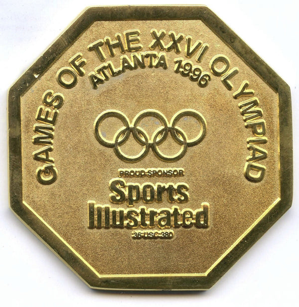 Modern Olympic Games Centennial 1996 Token Medal Atlanta Sports Illustrated A339