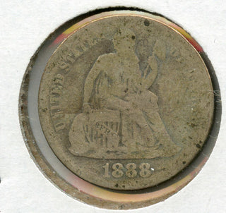 1888 Seated Liberty Silver Dime - Philadelphia Mint - JM006