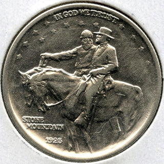 1925 Stone Mountain Memorial Silver Half Dollar - Commemorative Coin - E753
