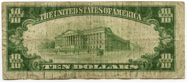 1929 $10 National Currency Note - Cleveland Ohio Federal Reserve - A737