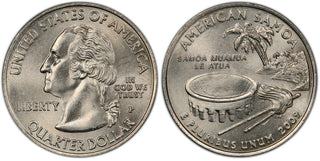 2009-P American Samoa Territories Quarter 25C Uncirculated Philadelphia mint 107