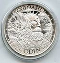 Odin Yggdrasil 999 Silver 1 oz Art Medal Round Crossing Bifrost Asgard - A209