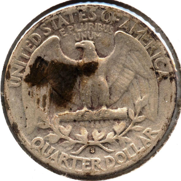 1937-S Washington Silver Quarter - San Francisco Mint - MC85