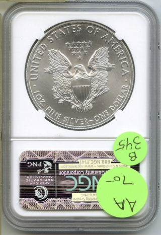 2014 American Eagle 1 oz Silver Dollar NGC MS70 Certified - B345