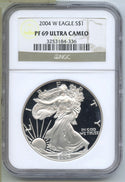 2004-W American Eagle 1 oz Proof Silver Dollar NGC PF69 Ultra Cameo - B750