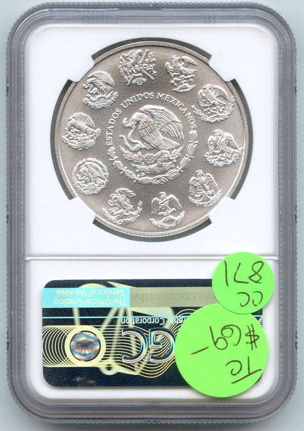 2019-Mo Mexico 999 Silver 1 oz Libertad NGC MS69 First Releases Coin Onza CC871