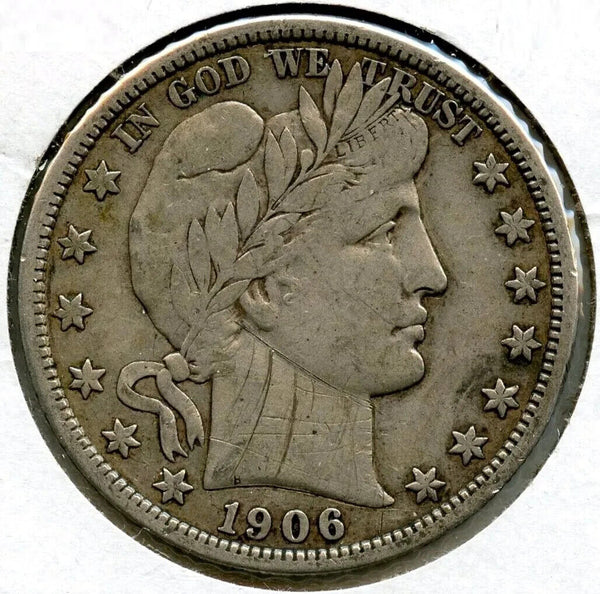 1906-D Barber Silver Half Dollar - Denver Mint - BQ69
