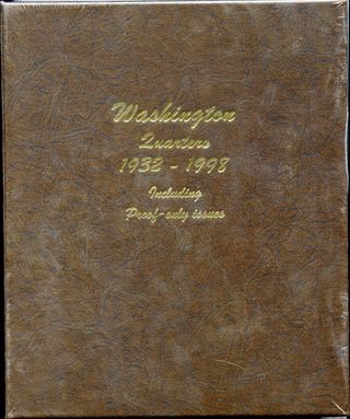 Washington Quarters 1932 - 1998 Set Dansco Coin Album 8140 Folder - DN018