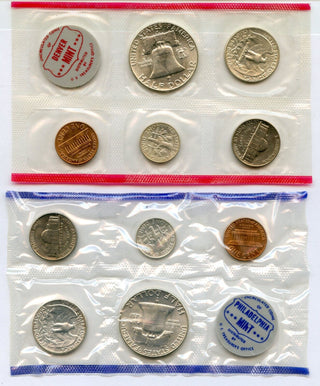 1961 United States Uncirculated Mint Set US Mint 10 Coins P D S - JP636