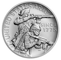 United States US Army 2.5 Ounce Silver Medal Armed Forces 2023 S22ME OGP - JP333