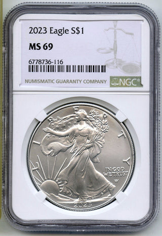 2023 American Eagle 1 oz Silver Dollar NGC MS69 Certified Bullion - H24