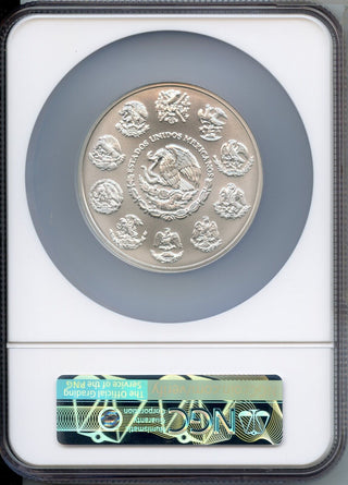 2023 Mexico Libertad 5 Oz 999 Silver Coin NGC MS70 Onza Moneda Plata - JP582