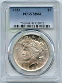 1923 Peace Silver Dollar PCGS MS64 Certified - Philadelphia Mint - CC167