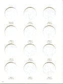 Kennedy Half Dollar 1985 - 1999 Set - Harris Album 2697 Coin Folder - Halves