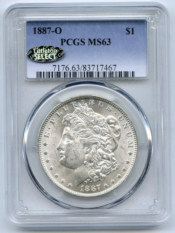 1887-O Morgan Silver Dollar PCGS MS63 Certified - New Orleans Littleton - B775
