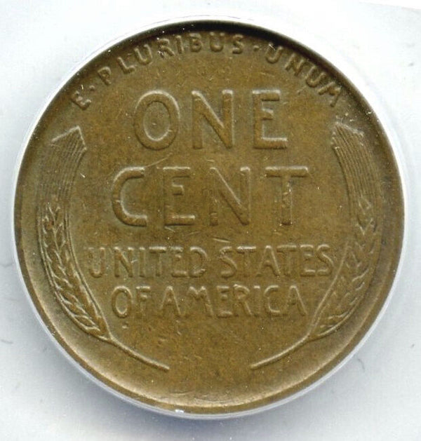 1914-D Lincoln Wheat Cent Penny ANACS EF 40 Details Bent - Denver Mint - A847