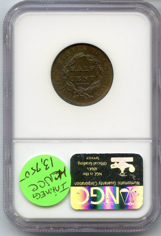 1836 Classic Head 1/2 Half Cent Original NGC PF64 BN Proof Coin - JP030