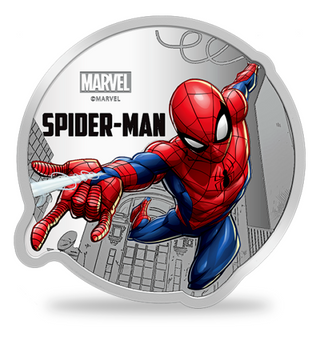 2022 Spider-Man MARVEL Comics 1 Oz Silver Proof Coin PAMP - JP227