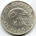 Chicago Bears 1985 Monsters of Midway 999 Silver 1 oz Sports Medal Round - A618