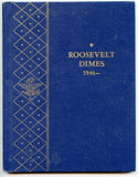 Roosevelt Dimes 1946 - 1969 Set Whitman Coin Folder 9414 Album - BT283