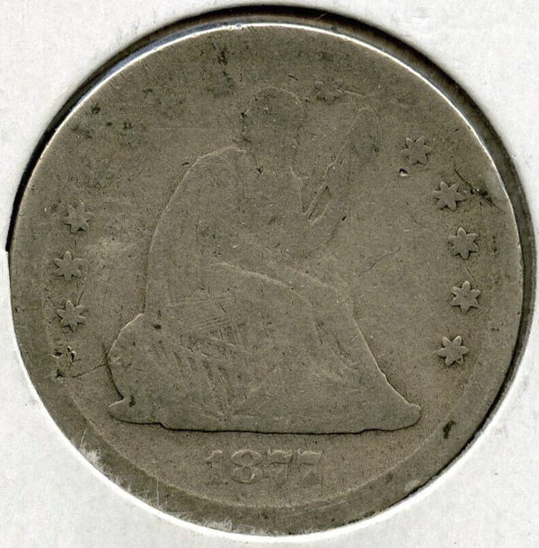 1877-S Seated Liberty Silver Quarter - San Francisco Mint - E308