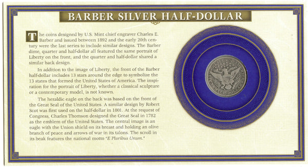 1902 Barber Silver Half Dollar - Philadelphia Mint - DM303