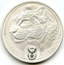 2020 Leopard South Africa Big Five 999 Silver 1 oz Coin 5 Rand - E134