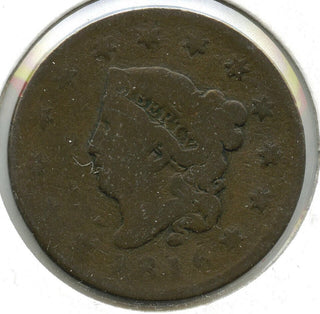 1816 Coronet Head Large Cent Penny - G802