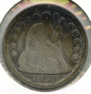 1850 Seated Liberty Silver Dime - G823